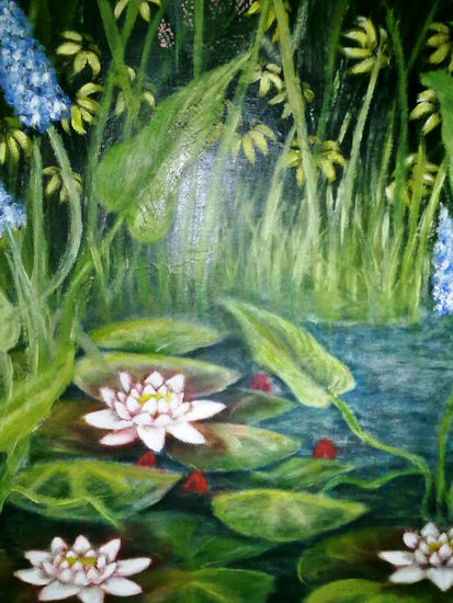 nenufare 1 Oil Panel Landscaping