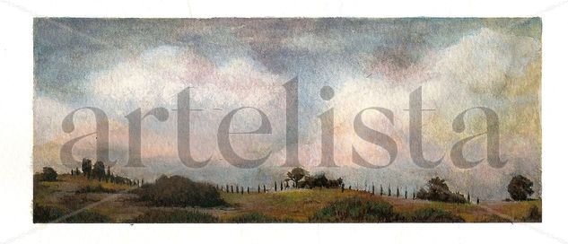 Toscana II Watercolour Paper Landscaping