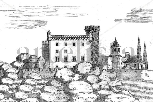 Castillo de Castelldefels Pencil