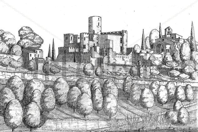 Castillo de Castellet Pencil