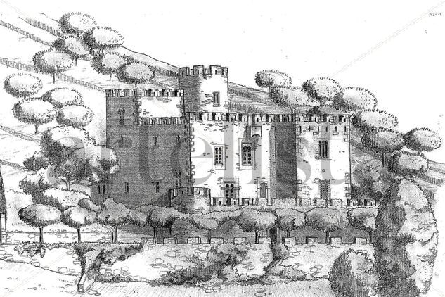 Castillo de Sant Genis Pencil