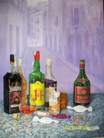 Fiesta, guateque Oil Canvas Still Life Paintings