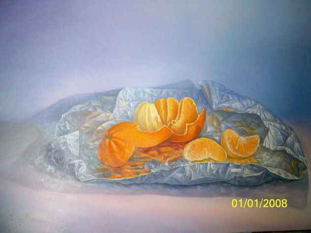 naranja con papel de alba Oil Canvas Landscaping