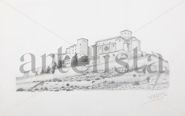 Panoràmica Castell de Cardona Pencil