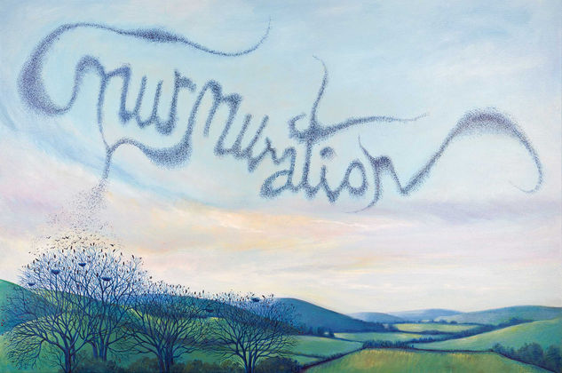 Murmuration Acrylic Canvas Landscaping