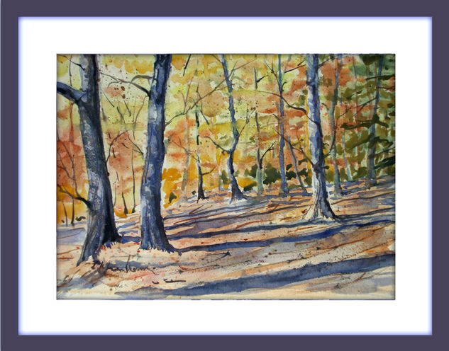 bosque amarillo Watercolour Paper Landscaping