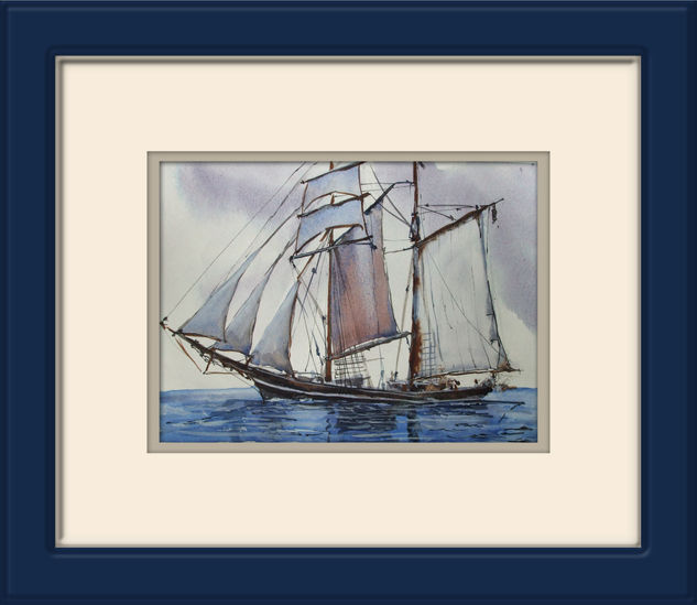 barco de vela Watercolour Paper Others