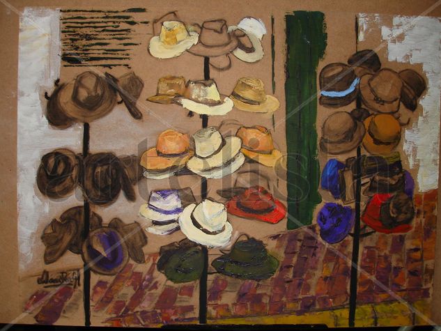 Sombreros argentinos Oil Canvas Landscaping