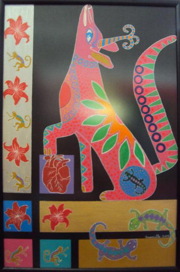 Perro alebrije Acrylic Card Animals