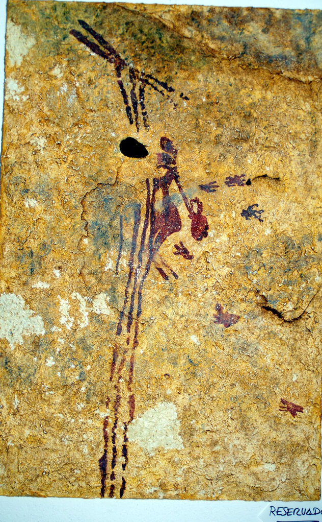 Recolector de la miel de la Cueva de la Araña