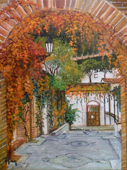 ARCO PALACIO DE LOS CORDOVAS Oil Canvas Landscaping