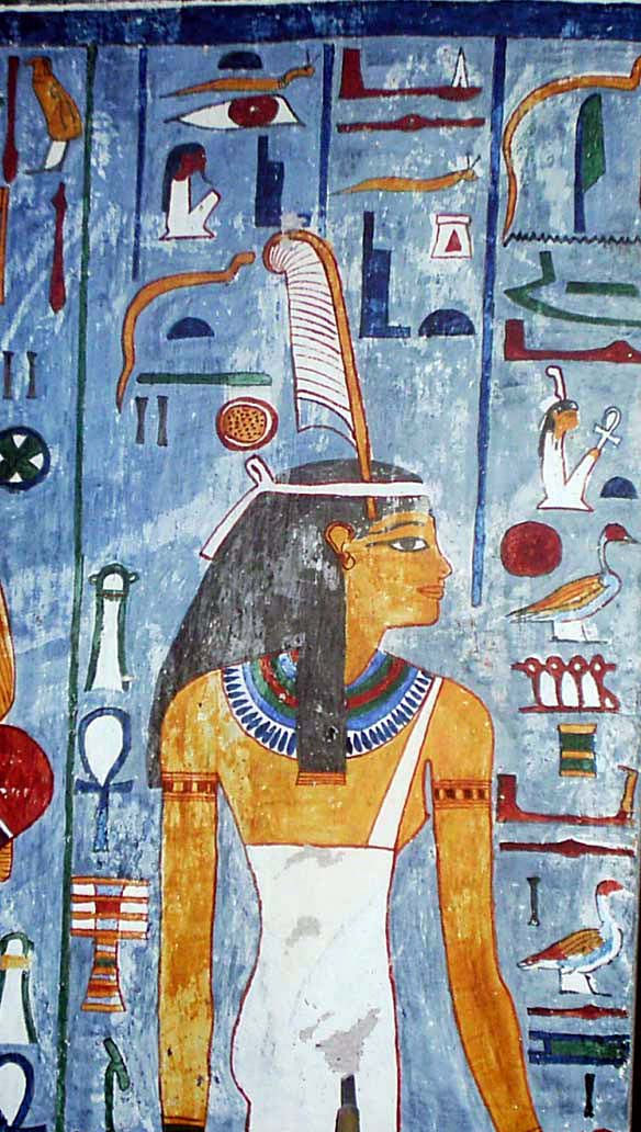 Fragmento en que aparece la diosa Maat