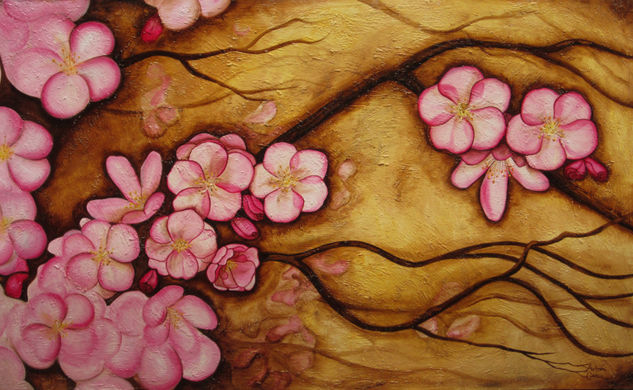 CEREZO Oil Canvas Floral Painting