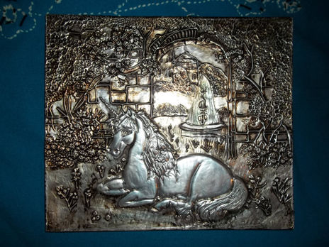 Paisaje y unicornio