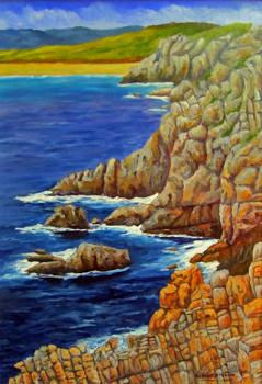 COSTA ATLANTICA DE BRETAÑA Oil Canvas Landscaping