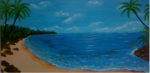 LA PLAYA TROPICAL Oil Canvas Landscaping