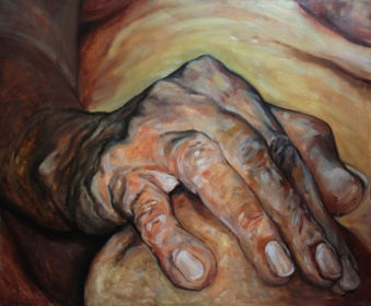 the hand Oil Canvas Figure Painting