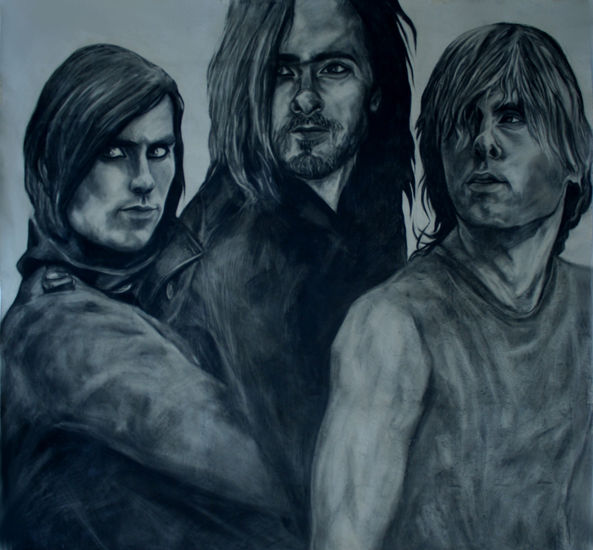 3 gosth of jared leto Pastel Papel Figura