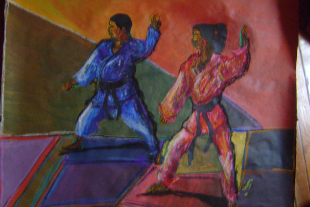 karate Acrílico Papel Figura