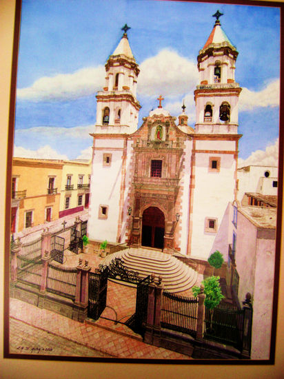 LA CONGREGACION QUERETARO Watercolour Paper Landscaping