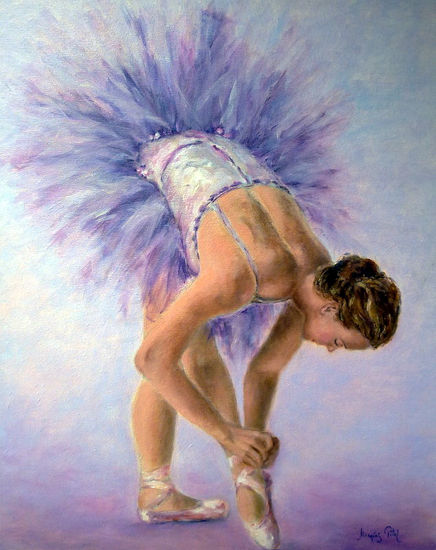 Danzando con Violeta Oil Canvas Figure Painting