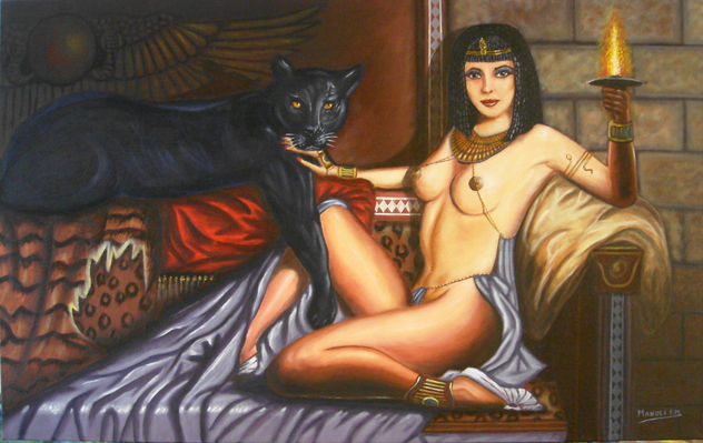 cleopatra y su pantera