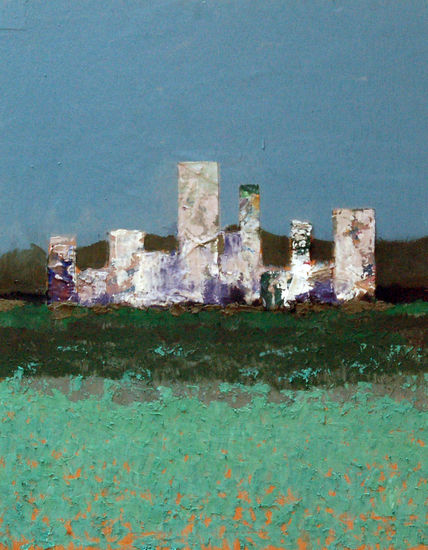 Ciudad 1 Mixed media Panel Landscaping