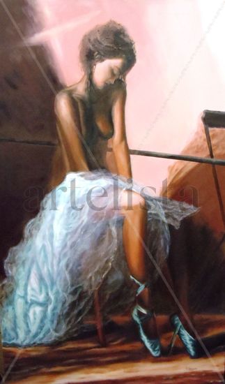 Bailarina de cristal Oil Canvas Figure Painting