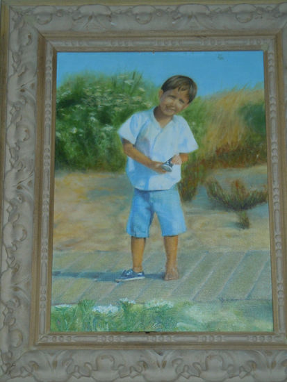 miguel Oil Panel Portrait