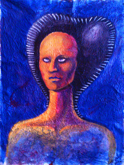 LA DAMA Acrylic Canvas Figure Painting