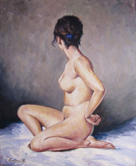 Desnudo Óleo Lienzo Desnudos