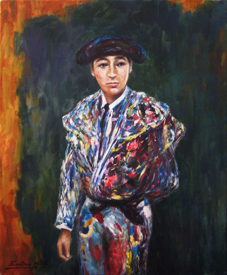 El Matador Oil Canvas Figure Painting