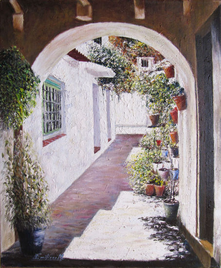 Las Macetas Oil Canvas Landscaping