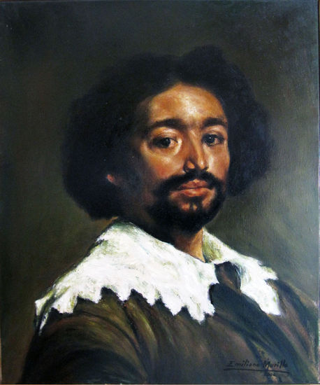 Mestizo Juan Pareja Óleo Lienzo Retrato