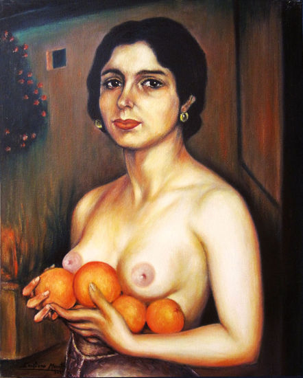 Naranjas y Limones Óleo Lienzo Retrato