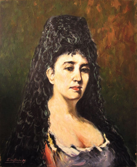 Serenidad Óleo Lienzo Retrato