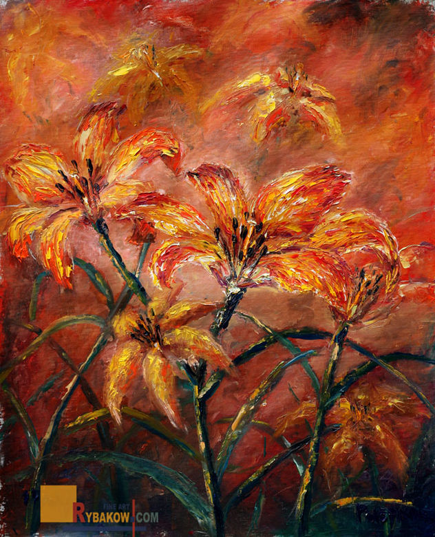 [Gallery: www Rybakow.com] - painting Bouquet of flowers near the studio-2