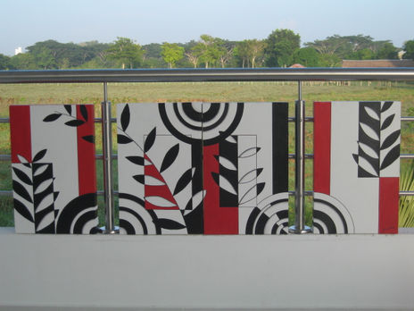 Blanco negro rojo