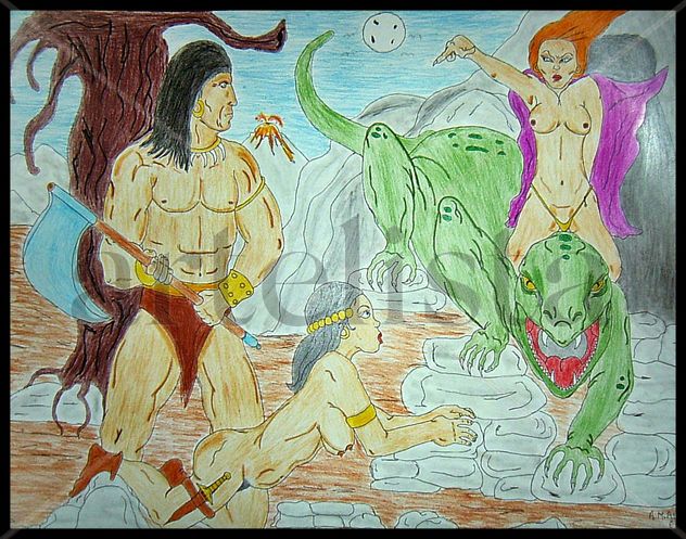 Conan contra la bruja barbara.