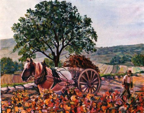 Carro con sarmientos