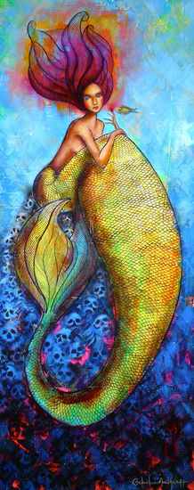 Sirena Acrylic Panel Marine Painting