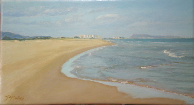 Playa de Gandia. Otoño Oil Canvas Landscaping