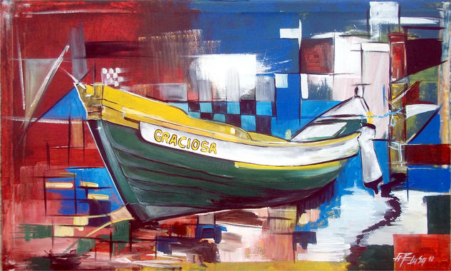 Graciosa II Acrylic Canvas Marine Painting