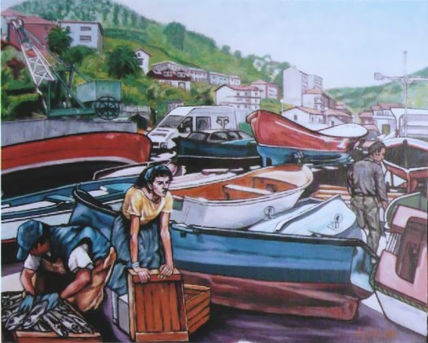 En el puerto de...