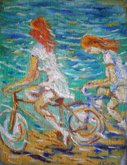 Competición Oil Canvas Figure Painting