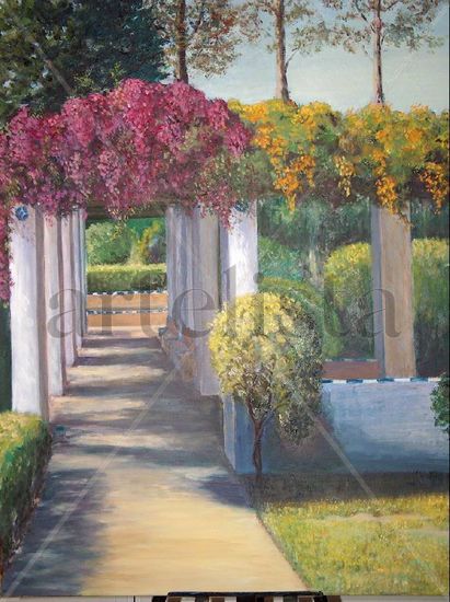 Luces y sombras en el Parque Oil Canvas Landscaping