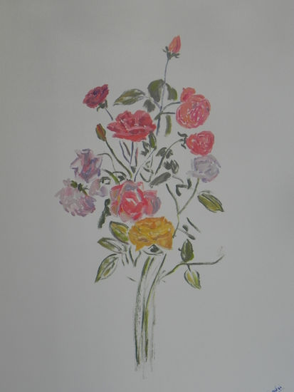 Il fiore Óleo Lienzo Floral