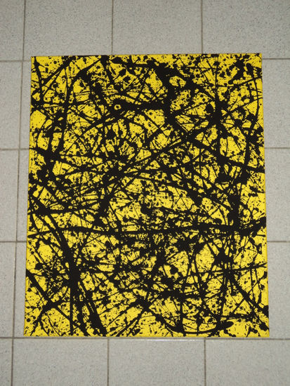 NEGRO SOBRE AMARILLO Acrylic Canvas Others