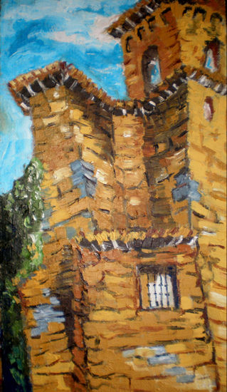 Iglesia de Moratalla Oil Canvas Landscaping