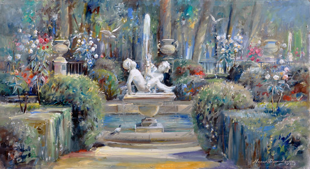 Fuente del Jardin de la Reina en Aranjuez.